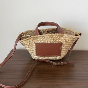 Mango Raffia Woven Tote Bag